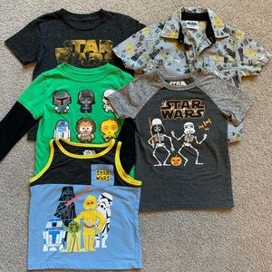 4t Star Wars boys shirts